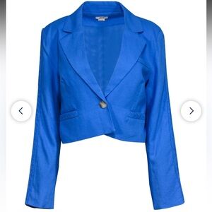 Jason Wu Blue Cropped Blazer